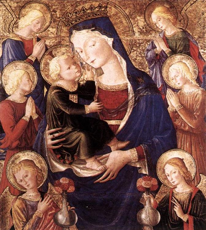 CAPORALI, Bartolomeo Virgin and Child with Angels f Germany oil painting art